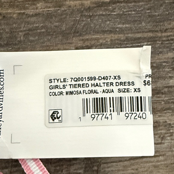 NWT Vineyard Vines Girls Tiered Halter Dress - XS - Picture 6 of 8